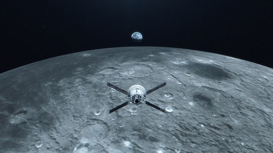 Lo que la luna oculta artist concept lunar fly by 8